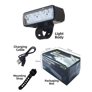 Lampe de travail LED étanche en ABS 10W 9 LED, feux de jour, 120 décibels, batterie rechargeable portable - Product Image 4