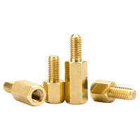 Male Female Stud Standoffs Hexagonal Copper Hexagon Isolation Column Fasteners Between Single Head Stud Screws