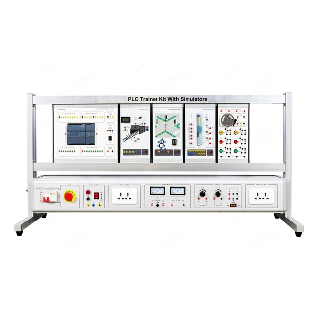 PLC Trainer Kit With Simulators Educational School Laboratory Equipment Vocational Training Equipment