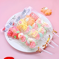 28g*30 Pièces*6 Boîtes de Sucettes Gélifiées Multicolores et Guimauves en Gros, Saveur Fruitée, Coffret Cadeau pour Enfants Scolaires