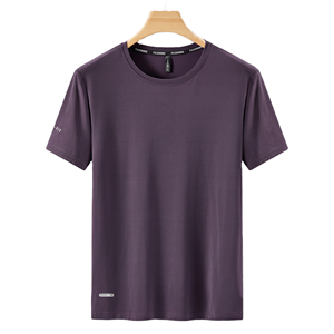 เสื้อยืดลำลองผู้ชายสำหรับเล่นกีฬาวิ่ง แห้งเร็ว พิมพ์ลายดิจิตอล ผ้าฝ้าย 100% แขนสั้น ยืดหยุ่น เหมาะสำหรับออกกำลังกาย ฟิตเนส เทรนนิ่ง - Product Image 1