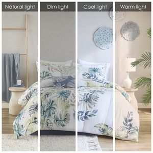 DB Floral Solid Striped 6-Piece Queen <b>Comforter</b> <b>Set</b> Woven Cotton Printed Floral Solid Striped Polyester PVC Home Hospital Hotel - Product Image 5