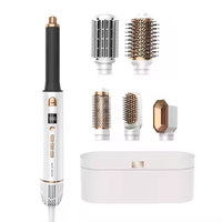Styler à air chaud BLDC à marque privée MK-327E, nouvelle brosse à air chaud multifonction 6 en 1, brosse sèche-cheveux rotative avec écran LED