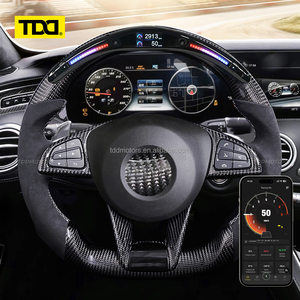 Volant en carbone TDD LED pour Benz W213 W204 S500 S320 S300 E200 E300 E320 E350 E43 E63 E53 E500 Amg Volant LED - Product Image 5