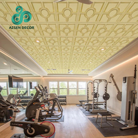 AISEN DECOR Panneaux 3D en PVC de haute qualité, ignifuges et imperméables, pour la décoration intérieure et extérieure des murs et plafonds de centres commerciaux et bureaux