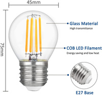 Ampoule à filament LED A60 12V 24V variable 4W 6W 8W ampoule 24volt e27 led