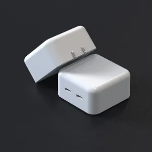 Yeni varış 35W çift USB-C Port kompakt güç adaptörü telefon 14 cep telefonu beyaz Usb duvar şarj 2 tip-c