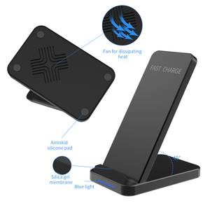 Venta caliente 10W Qi inalámbrico cargador para Samsung S9 S8 S7 Nota 9 <span class=keywords><strong>8</strong></span> rápido <span class=keywords><strong>base</strong></span> de <span class=keywords><strong>carga</strong></span> inalámbrica para <span class=keywords><strong>iPhone</strong></span> XS MAX XR 8X8 Plus - Product Image 6