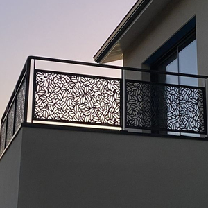 HIMOWAY Pannelli per <span class=keywords><strong>Ringhiera</strong></span> in Acciaio Inox Tagliati al <span class=keywords><strong>Laser</strong></span>, Facili da Installare, Stile Albero, per Balconi e Ville - Product Image 4