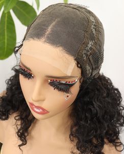 Vendedores al por mayor chinos 250 densidad 4x4 <span class=keywords><strong>pelucas</strong></span> delanteras de encaje onda de agua Color Natural prearrancado Peluca de pelo de cutícula virgen <span class=keywords><strong>para</strong></span> <span class=keywords><strong>mujeres</strong></span> - Product Image 5