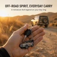 Porte-clés de voiture en PVC souple pour SUV 4x4 tout-terrain, camionnette, avec logo personnalisé, OEM, vente en gros, porte-clés en caoutchouc, cadeau pour hommes