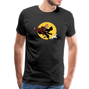 T-shirt Tintin et Milou (Snowy) frappés par un projecteur - Product Image 6