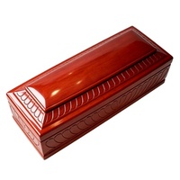 Ataúd Funerario de Madera Maciza de Estilo Europeo de Alta Calidad, Ecológico, para Entierro, Proveedor Mayorista Directo de Fábrica en China