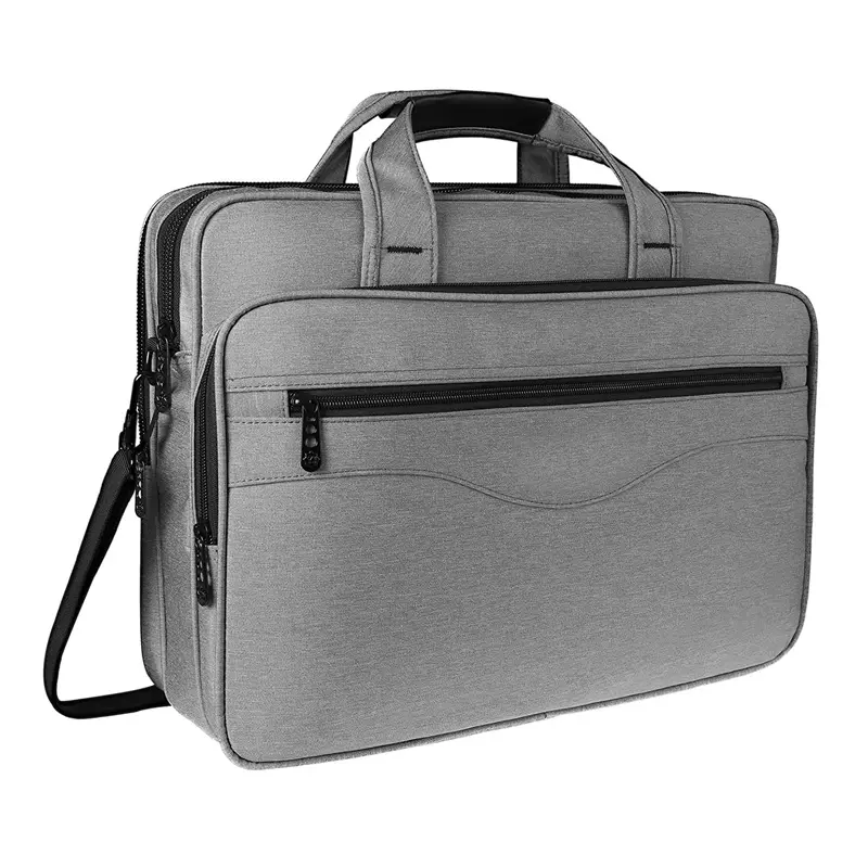 custom Logo waterproof 17 inch travel men's laptop handbag business computer bag
