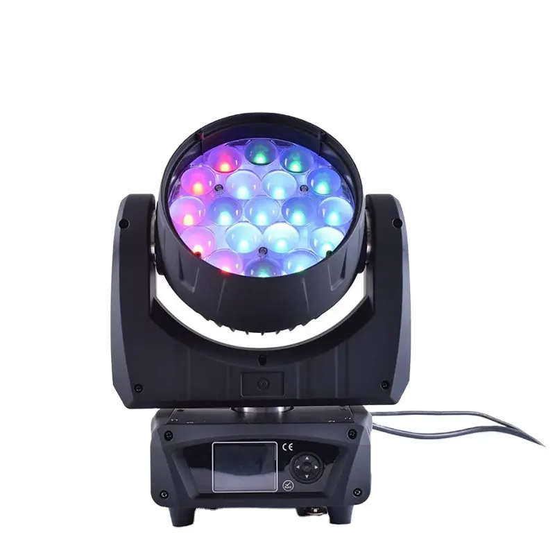 Precio de fabricación 19*15W 4in1 LED Zoom mover la cabeza de Disco LED iluminación de escenario con buen precio