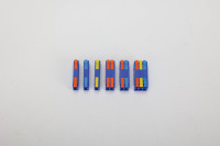 Mini-borne de raccordement compacte réutilisable en laiton, à levier, pour câble électrique, bleue, 16A 300V, connexion sécurisée en ligne