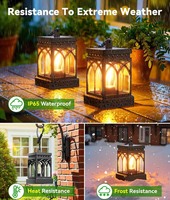 Lampes solaires LED TSINYE, étanches IP65, suspendues, pour extérieur, jardin, allumage/extinction automatique, décoratives pour cour, allée, jardin