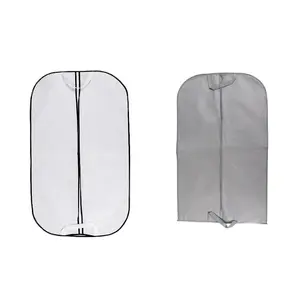 Wholesale Fashion disposable eco friendly factory custom, durable dress suit cover crossbody bags garment bags for hanger/