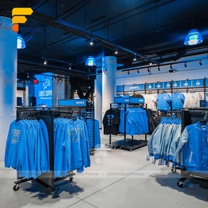 Thời trang tùy chỉnh cửa hàng quần áo kệ trưng bày áo thun và quần jean hợp thời trang cửa hàng may mặc đồ đạc cửa hàng thời trang - Product Image 3