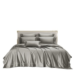 Pima Cotton Duvet Cover Set 200 Count <b>White</b> Solid Color <b>Double</b> Size Long Staple Cotton Bedding Home Use - Product Image 5