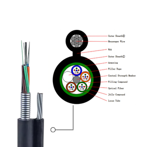 Câble à fibres optiques FTTH blindé monomode multimode 2 6 12 24 48 64 <span class=keywords><strong>144</strong></span> 288 Core GYTC8S pour l'extérieur - Product Image 1