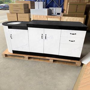 Island Center Medical Gabinete dental de acero inoxidable Muebles Tamaño personalizado con fregadero Gabinete de oficina dental - Product Image 2