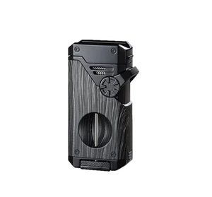 Factory Direct OEM Available Multi-function Butane Torch Refillable <b>Cigar</b> <b>Lighter</b> with Punch& Cutter for Cutting and Lighting - Product Image 1