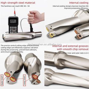 Forets en métal CHAJANE SP Insert H13/40Cr 13-36 mm Profondeur 2D/3D/4D/5D Indexable U Drill 98 mm Longueur Norme ISO pour CNC/Tour - Product Image 4