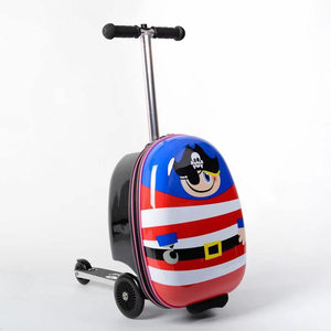 Hardshell <strong>Luggage</strong> Ride-on Trolley Suitcase Lightweight Carry-on <strong>Luggage</strong> <strong>Scooter</strong> with Wheels <strong>Kids</strong> Cute Ride-on Suitcase for T - Product Image 4