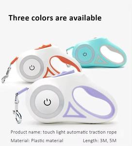 Nuevo diseño LED luminoso automático retráctil correa de perro Nylon Anti-enredo noche iluminar correas para mascotas - Product Image 4