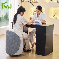 Meuble de salon de manucure, table de maquillage, table pour technicien des ongles avec de nombreux tiroirs