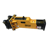 SB30 Kastenförmiges Fundament-Abbruchgerät Hydraulischer Hammer für 2,5-4,5 Tonnen R28 HX30A Baggeranbaugeräte