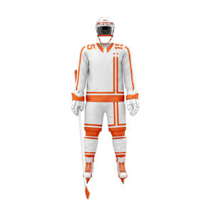 Meilleure vente en ligne à prix d'usine uniforme de hockey sur glace écologique/tissu polyester et logo personnalisé uniforme de hockey sur glace unisexe - Product Image 1