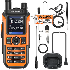 Para Baofeng UV-21 <span class=keywords><strong>Pro</strong></span> V2, Potente Walkie Talkie Impermeable de Largo Alcance, Frecuencia Inalámbrica de Triple Banda, UV-5R 22Pro S22 Tipo-C, Dos Unidades - Product Image 4