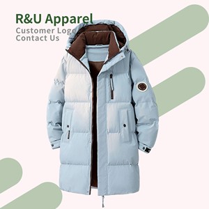 Giacca Invernale da Uomo Personalizzata con Cappuccio Pieghevole Leggero, in Poliestere Intrecciato con Stampa, Disponibile in Taglie Grandi - Product Image 4