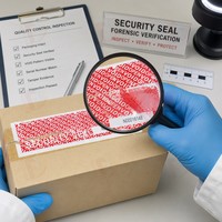 Étiquette autocollante personnalisée anti-contrefaçon, étiquette de garantie inviolable, impression personnalisée, sceau de sécurité inviolable