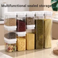 Ensemble de récipients hermétiques pour l'organisation de la maison-9 pièces Le plus grand ensemble de serrures à rabat avec plus de capacité-Plastique sans BPA Dr