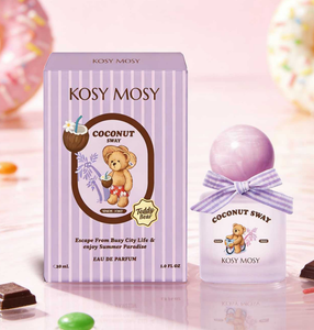 Ensemble de brumes parfumées KOSY MOSY Teddy Bear, parfum floral fruité à la noix de coco, eau de parfum longue durée, kit cadeau de parfum liquide pour femmes - Product Image 4