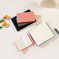 Vente flash - Carnet de notes A5 en cuir PU texturé avec logo personnalisé en relief, poche intérieure et attache pour stylo, pour la planification quotidienne