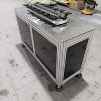 Mini convoyeur circulaire de bureau à rail, type chaîne, pour charges légères et stations compactes