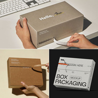 Caja Plegable de Cartón Corrugado Reciclable de Grado Alimenticio con Superficie Barnizada y Grabado en Relieve para Empaque de Panadería, Pastelería y Bocadillos