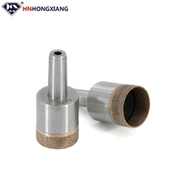 Broca de diamante sinterizado resistente al desgaste de 4mm-165mm para perforar vidrio, broca de diamante con vástago cónico para azulejos de cerámica