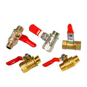 Robinet à bille pour pulvérisateur agricole, en acier inoxydable et laiton, avec raccords mâle-femelle, pour système hydraulique universel - Product Image 1