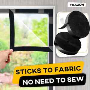 Cinta de Gancho y Bucle Reutilizable, Cinta Adhesiva de Doble Cara de Alta Resistencia, Rollo de Cinta Elástica de Alta Velocidad con Gancho Ajustable - Product Image 3