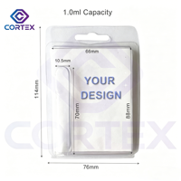 Boîte d'emballage personnalisée pour cartouches blister simples ou doubles avec carte en papier