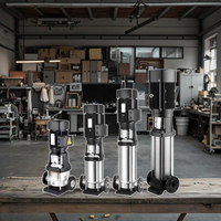 Pompa Booster Multistage Vertikal Ringan Baja Tahan Karat Berkualitas Tinggi CDLF untuk Air Rumah Tangga, Tekanan Ultra Tinggi, Debit 20m/h
