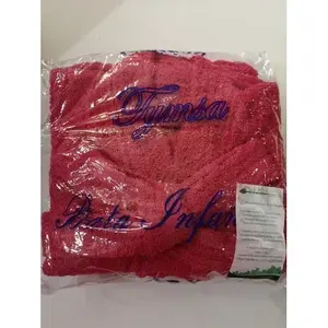 Peignoir Tymisa 4 à 6 ans 100% coton brodé couleur unie pour usage domestique - Product Image 3