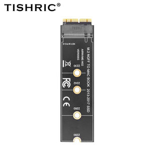 TISHRIC NVMe M.2 zu 2013-2017 MacBook Air Pro Adapter Lange Version M-KEY PCI-E Protokoll (nur) - Product Image 1