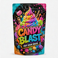 Sachet plastique laminé 3,5g 14g 28g mat anti-odeur Doypack à fermeture éclair à l'épreuve des enfants en Mylar