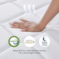 Produits en Gros Matelas de Luxe Queen et King Size 10 Pouces en Mousse à Mémoire de Forme et Latex avec Sommier